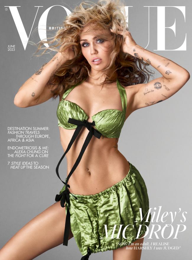 “Nos pusieron en una cita a ciegas”, dijo Miley Cyrus a la edición británica de Vogue.