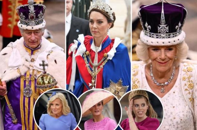 Rey Carlos, Kate Middleton, Reina Camila, Jill Biden, Reina Letizia, Princesa Beatriz