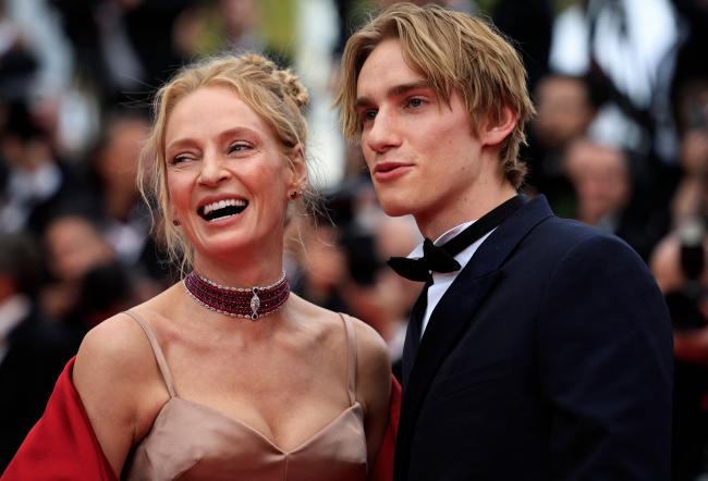 Thurman-Hawke asistió previamente al festival de cine francés en 2017 con su madre.