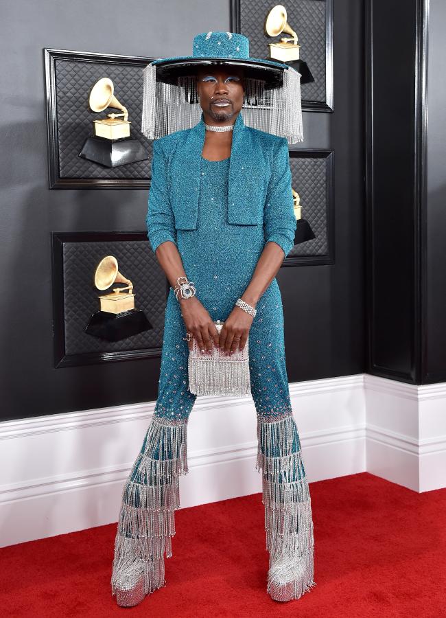 La figura de cera de Porter se basó en su look icónico en los Grammy 2020.