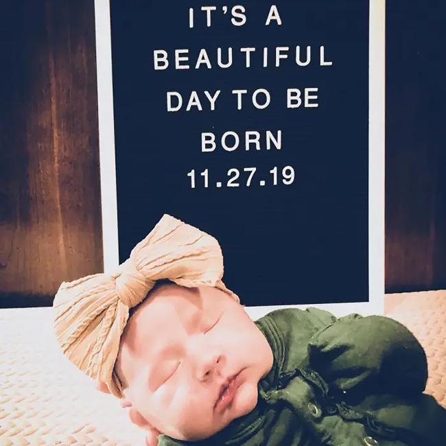 La bebé No. 6, Maryella, nació en 2019.