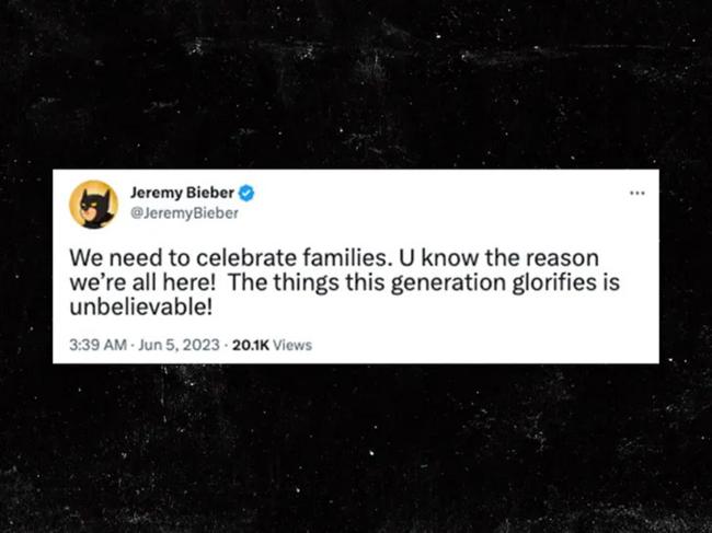 A principios de esta semana, Jeremy fue criticado después de tuitear que “necesitamos celebrar a las familias”.