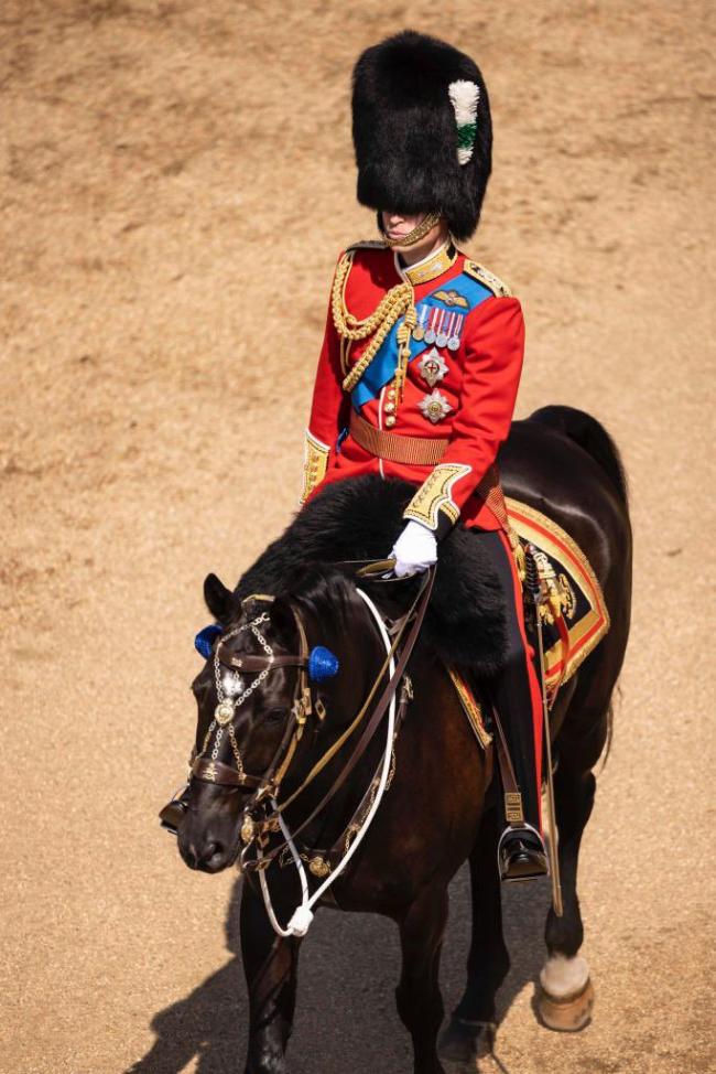 El príncipe William emitió una nota personal para agradecer a los soldados que participaron en el ensayo Trooping the Colour del rey Carlos III.