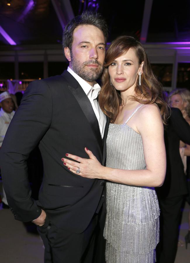 Ben Affleck y Jennifer Garner en la fiesta de los Oscar de Vanity Fair en 2014