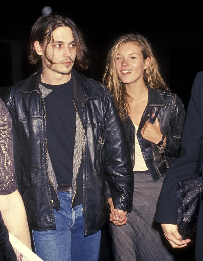 Johnny Depp y Kate Moss eran una pareja de moda en los 90.
