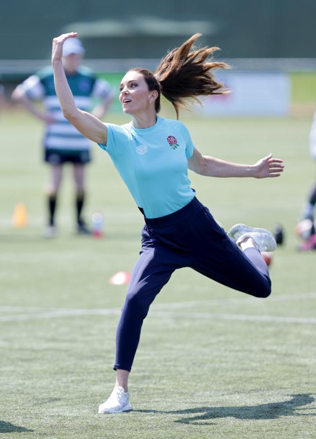 La Princesa de Gales es patrocinadora de la Rugby Football Union.