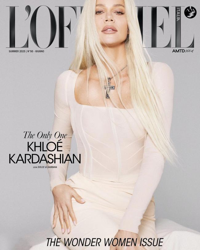 Khloé Kardashian en L'Officiel
