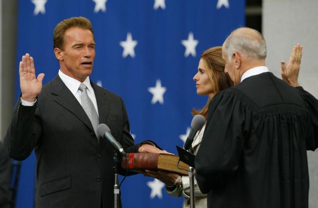 Schwarzenegger prestó juramento como el 38° gobernador de California en 2003.