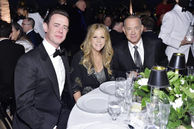Wilson y Hanks fotografiados con el hijo del actor, Colin Hanks.