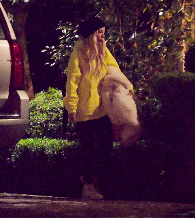 La alumna de “90210” fue vista el miércoles por la noche llevando a sus hijos a la casa de un amigo.