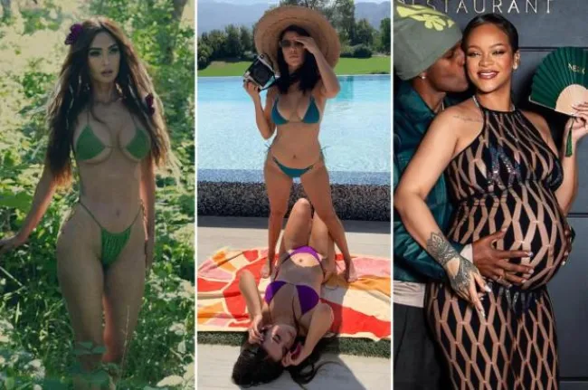 Megan Fox, Kourtney Kardashian, Addison Rae y Rihanna en bikini de Oséree
