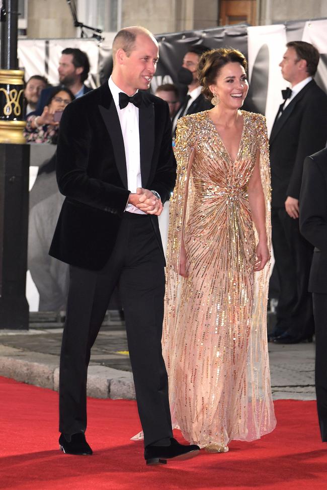 La princesa de Gales usó este vestido de Jenny Packham en un estreno de James Bond en 2021 antes de que Ivanka usara el mismo vestido.