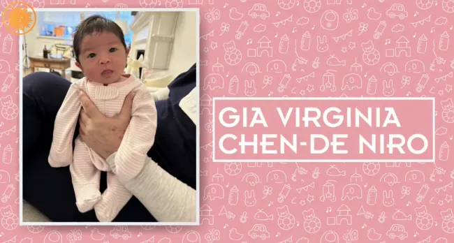 La ganadora del Oscar compartió la primera foto de su hija Gia en mayo.