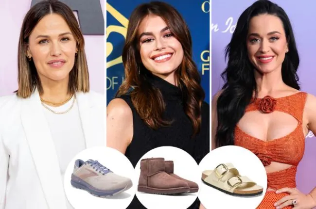 Jennifer Garner, Kaia Gerber y Katy Perry con inserciones de zapatos