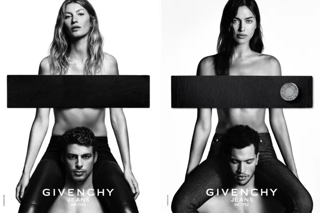 Ambas estrellas del estilo posaron en topless para Givenchy en 2016.