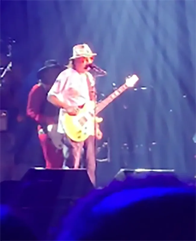 El guitarrista hizo una serie de comentarios polémicos en el escenario de Nueva Jersey.