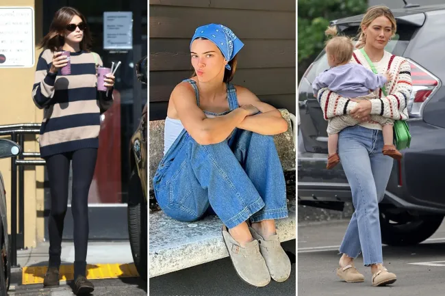 Kaia Gerber, Kendall Jenner y Hilary Duff adoran los cómodos zuecos de la marca.