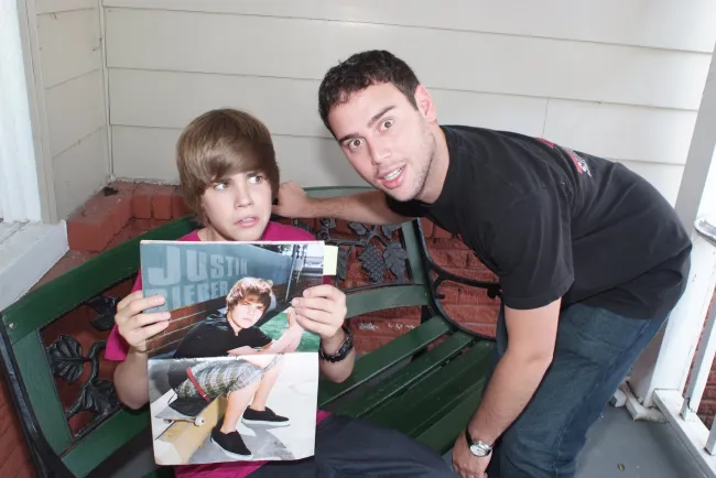Scooter Braun ha manejado a Justin desde que era una estrella infantil.