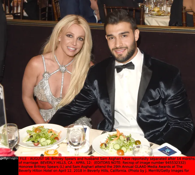 Sam Asghari solicitó el divorcio de Britney el miércoles.