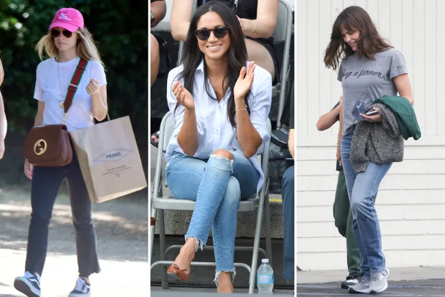 Las mamás de Hollywood como Olivia Wilde, Meghan Markle y Jennifer Garner adoran los jeans Mother.