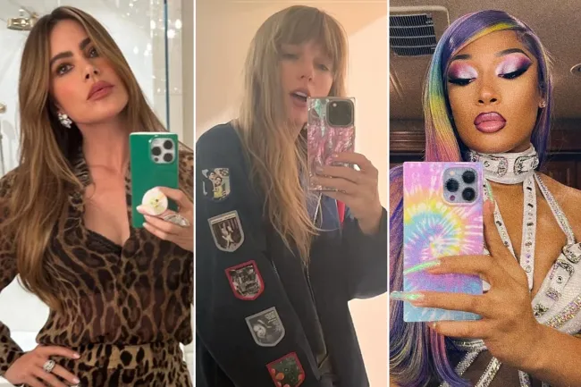Sofía Vergara, Taylor Swift y Megan Thee Stallion con fundas para teléfonos Flaunt