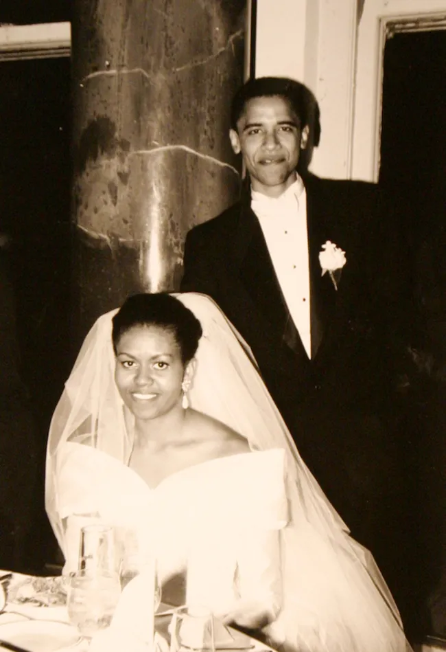 La pareja se casó en Chicago el 3 de octubre de 1992.