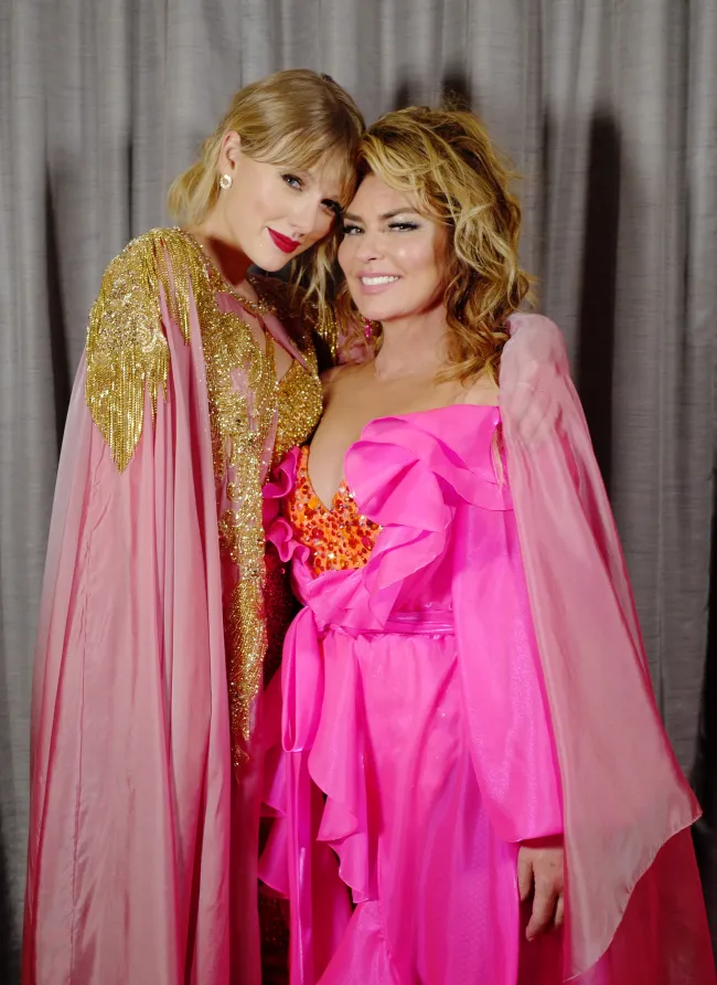 El dúo se hermanaron vestidos de rosa en los American Music Awards 2019.