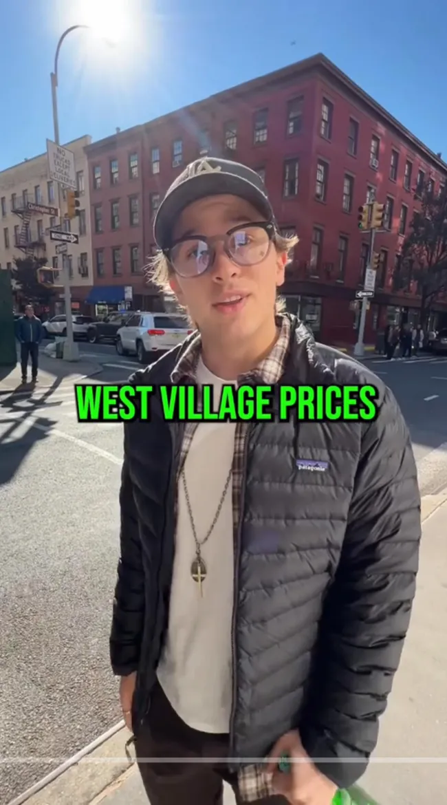 El músico dijo que paga “precios de West Village”.
