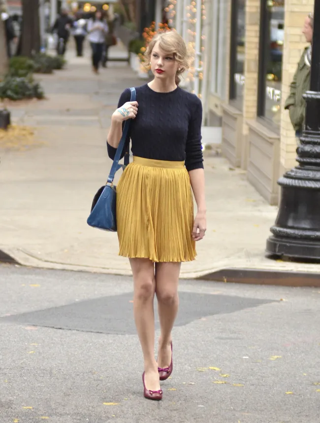 Avistamiento de Taylor Swift el 22 de noviembre de 2011 en la ciudad de Nueva York.