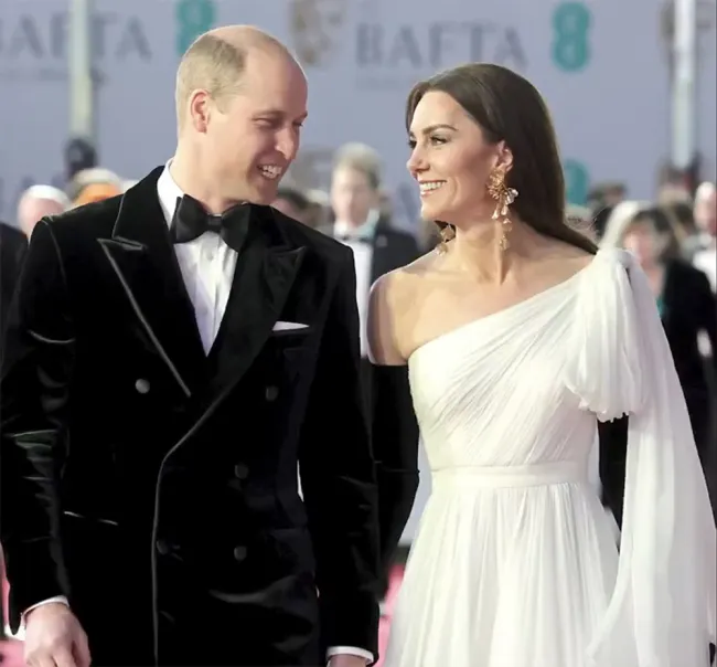 El príncipe William y Kate Middleton en los BAFTA.