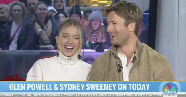 Glen Powell y Sydney Sweeney reavivaron los rumores de romance mientras estaban en el programa “Today”.HOY/NBC