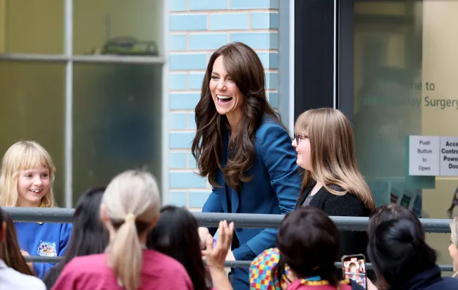 Kate Middleton fue toda sonrisas mientras asistía a la inauguración de una nueva unidad infantil en un hospital de Londres el martes.Chris Jackson/Getty Images