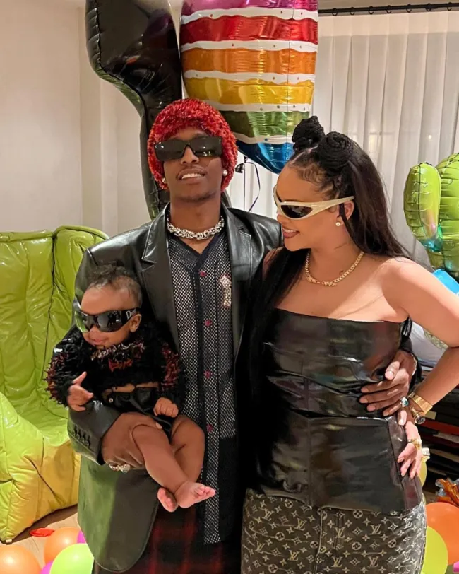 Rihanna, A$AP Rocky y su único hijo