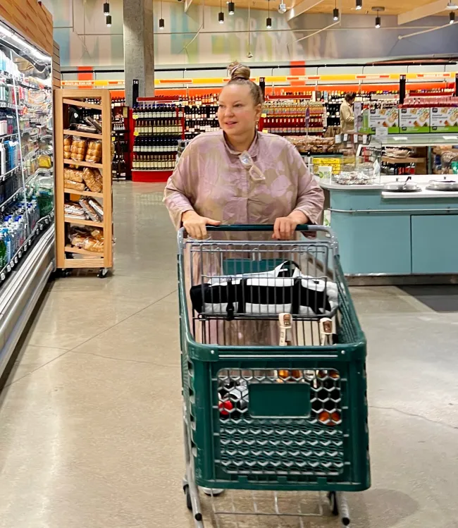 Sia en el supermercado