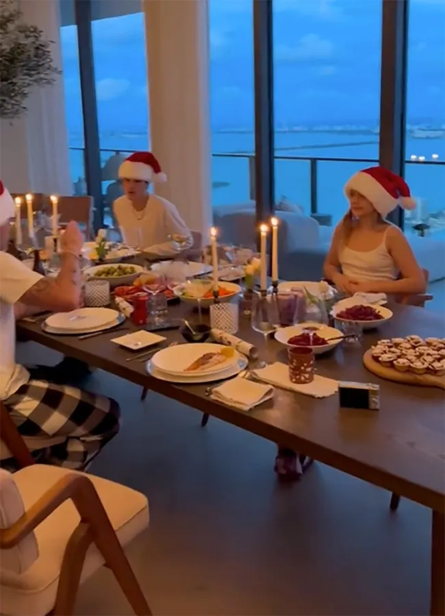 La cena de Navidad de los Beckham.