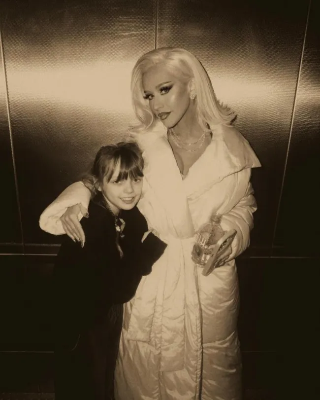 Christina Aguilera y Summer Rain en Las Vegas.