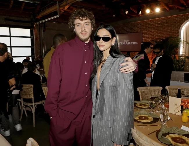 Jack Harlow y Dua Lipa en el brunch Hitmakers 2022 de Variety.