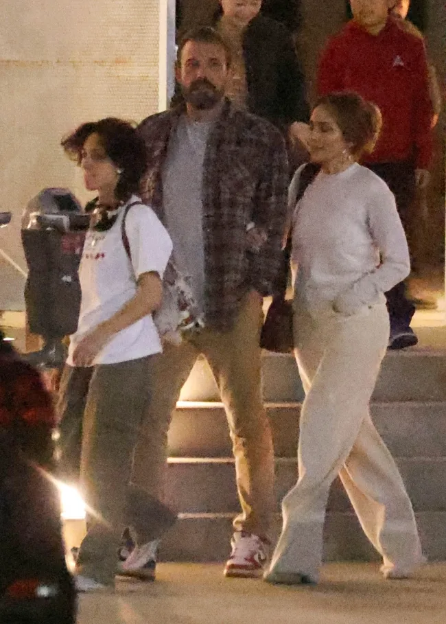 Ben Affleck, Jennifer López y su hija Emme.