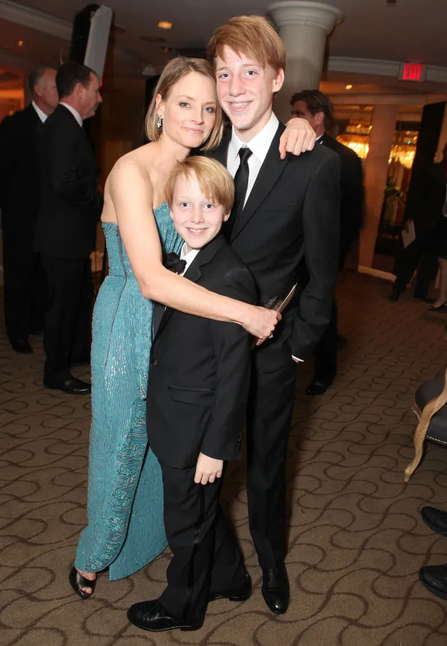 Jodie Foster y sus hijos.