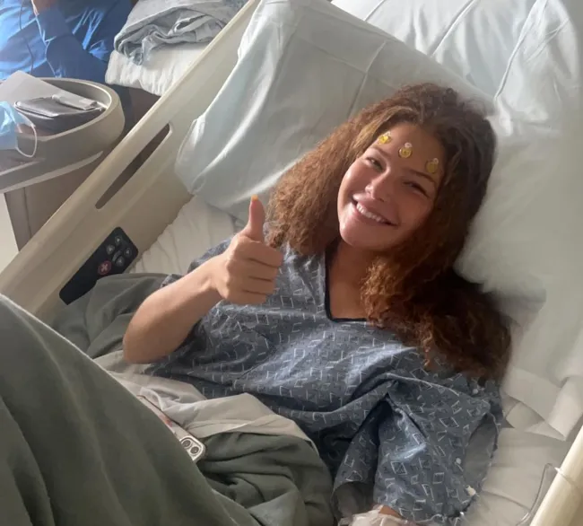 La hija de Michael Strahan, Isabella, en el hospital.