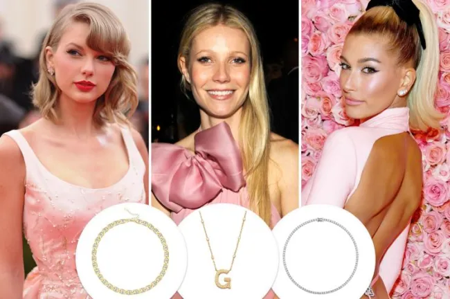 Taylor Swift, Gwyneth Paltrow y Hailey Bieber con inserciones de collares