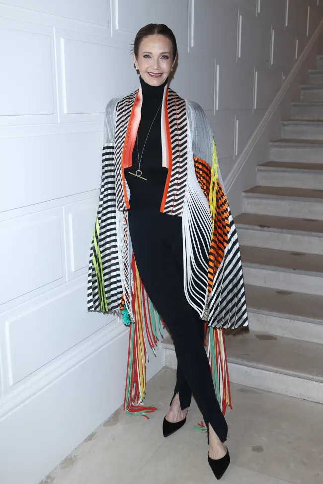 Lynda Carter en la Semana de la Moda de París.