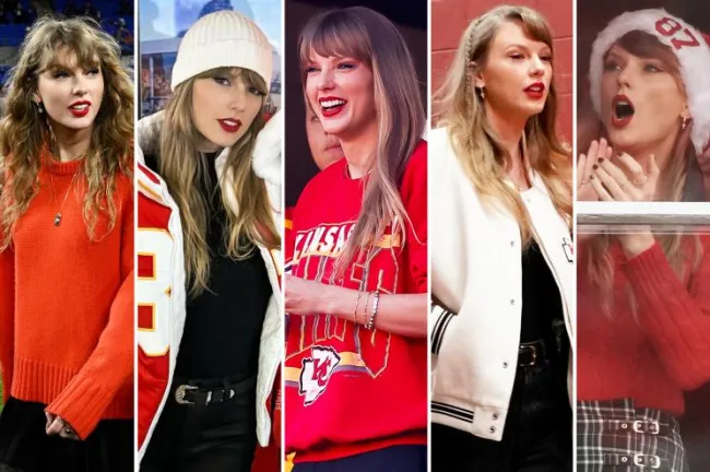 Taylor Swift en varios juegos de los Chiefs