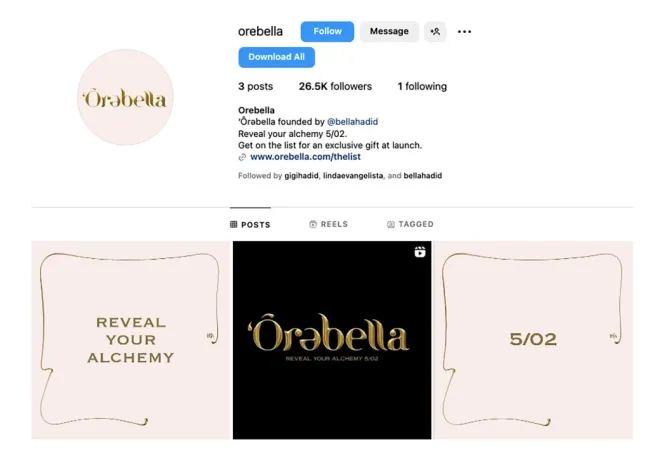 Orebella Instagram