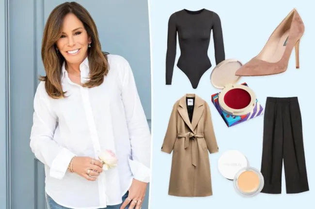 Melissa Rivers junto a sus artículos de moda y belleza favoritos