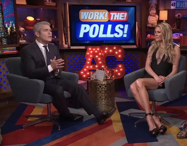 Brandi Glanville y Andy Cohen en 