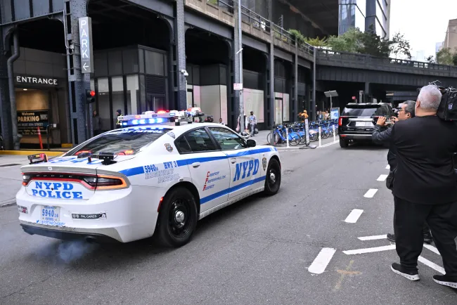 Un coche de la policía de Nueva York.