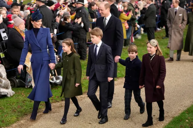 Kate Middleton, el príncipe William y sus hijos.