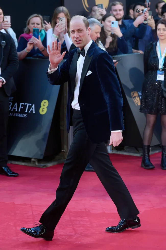 El príncipe William en los BAFTA.