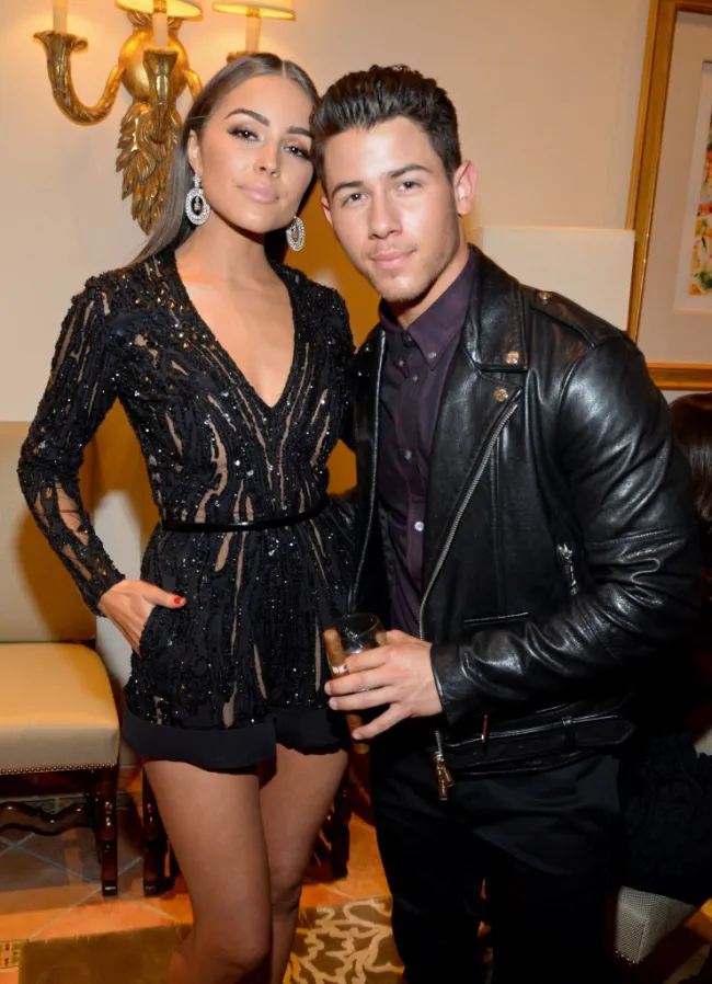Nick Jonas y Olivia Culpo.